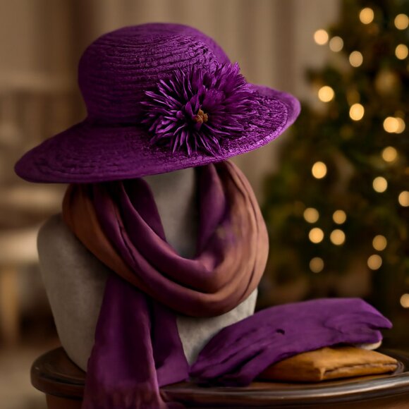 Step Back in Time with this Gorgeous Vintage Derby-Style Sun Hat!